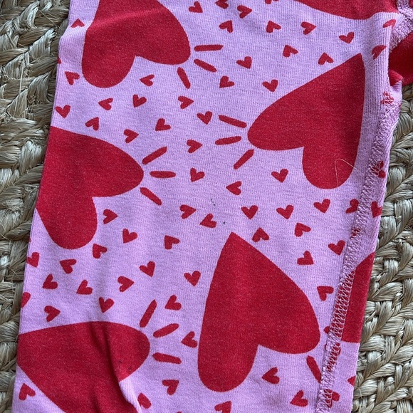 Hanna andersson long John pajamas set —size 8 hearts - Picture 4 of 4
